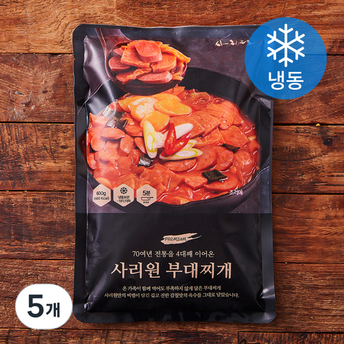 사리원 부대찌개 (냉동), 600g, 5개