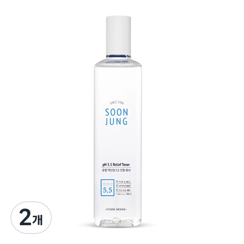 에뛰드 하우스 순정 약산성 5.5 진정 토너, 350ml, 2개