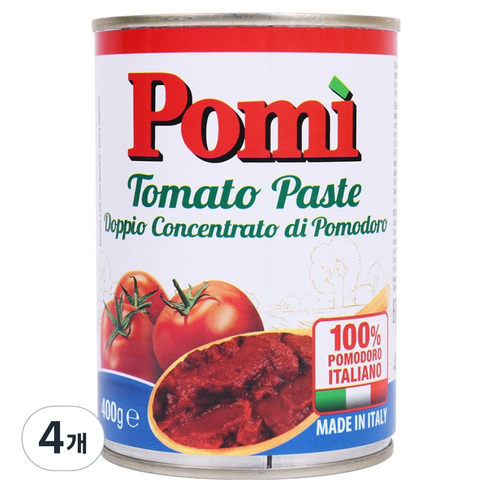 포미 토마토 페이스트, 400g, 4개
