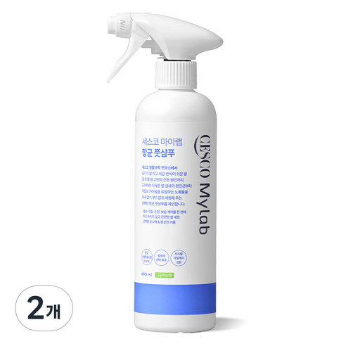 세스코마이랩 항균 풋샴푸, 2개, 490ml