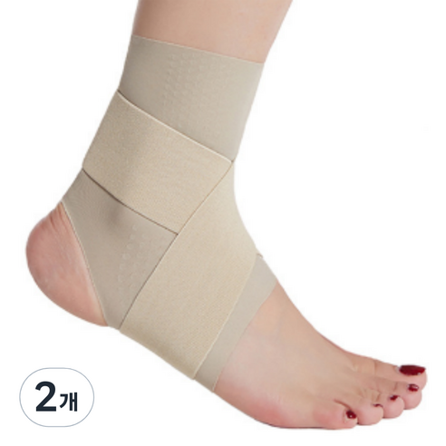 던핏 고탄력 소프트 발목 보호대, 스킨, 2개