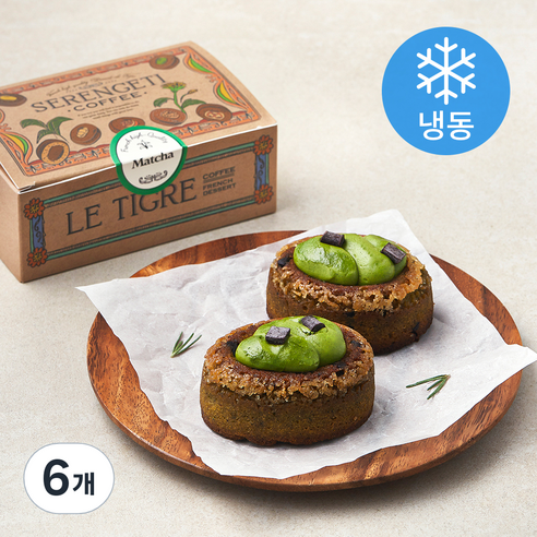 세렝게티커피 말차 티그레 (냉동), 60g, 2개입, 6개
