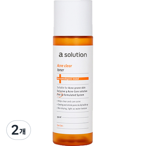 에이솔루션 아크네 클리어 토너, 2개, 150ml