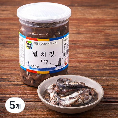 자연다감 멸치젓, 1kg, 5개