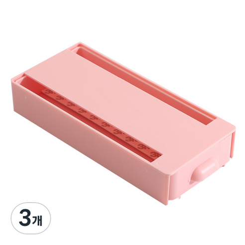 데스크 하단 부착식 슬라이딩 미니 책상 서랍 대, 핑크, 3개