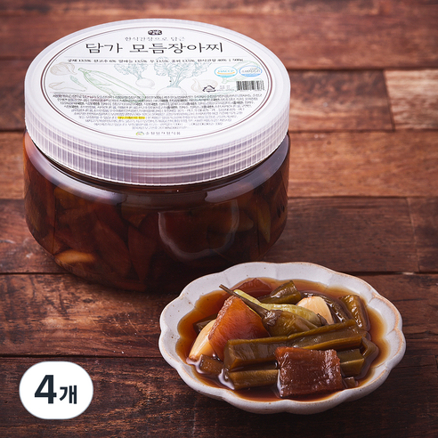 담가 순창 한식간장으로 담근 모듬장아찌, 500g, 4개