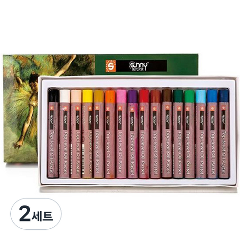 엔젤 오일 파스텔 05 TOP 세트, 2세트, 16색