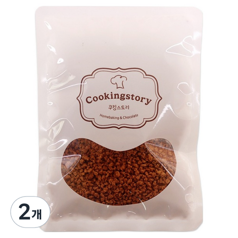 쿠킹스토리 크런키 쿠키, 100g, 2개