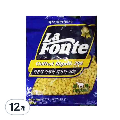 곰표 라폰데 마카로니, 500g, 12개