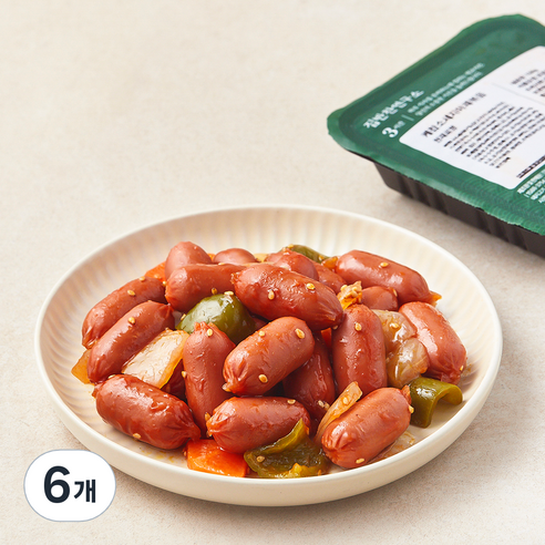 집반찬연구소 케찹 소세지 야채볶음, 150g, 6개