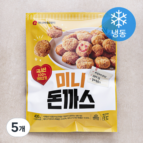 마니커에프앤지 미니돈까스 (냉동), 400g, 5개