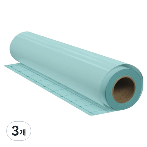 PVC 투명접착코팅지 유광 0.065T, 3개, 1000mm x 1m