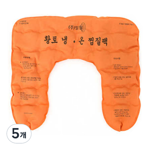 일월 냉온 면 황토 어깨 찜질팩, 5개