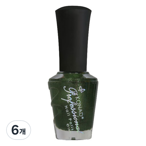 코나드 프로페셔널 레귤러 네일 폴리쉬 15ml, 골드펄그린, 6개