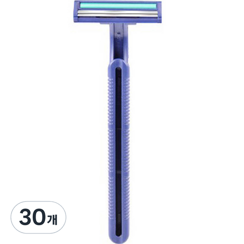 블루마켓 2단 일회용 면도기, 30개, 1개입