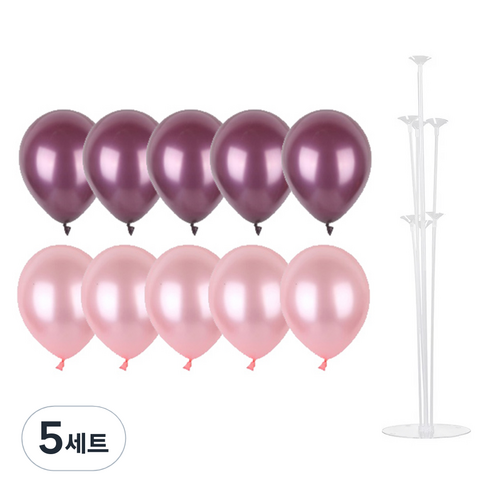 파티쇼 풍선꽂이장식세트 70cm, 발렌타인파티, 5세트