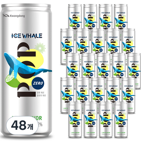 광동 아이스웨일 팝 제로 라임사이다, 250ml, 48개