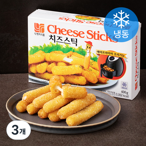 디케이식품 치즈스틱 (냉동), 400g, 3개