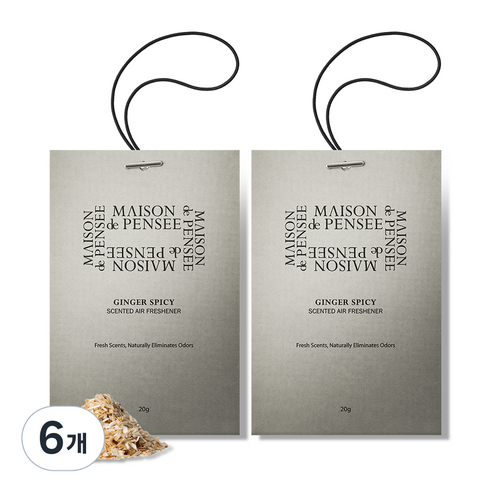 메종드 펜세 퍼퓸 에어 프레셔너 20g, 6개, 진저 스파이시