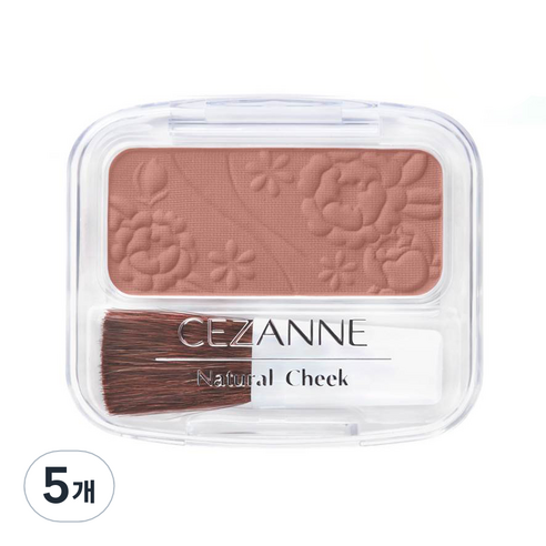 세잔느 내추럴치크N 팩트 블러셔 3.5g, 18 로즈베이지, 5개
