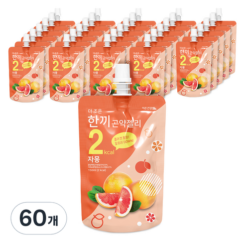 더조은 한끼곤약젤리 자몽, 150ml, 60개