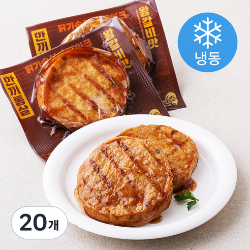 한끼통살 닭가슴살 스테이크 왕갈비맛 (냉동), 100g, 1개입, 20개