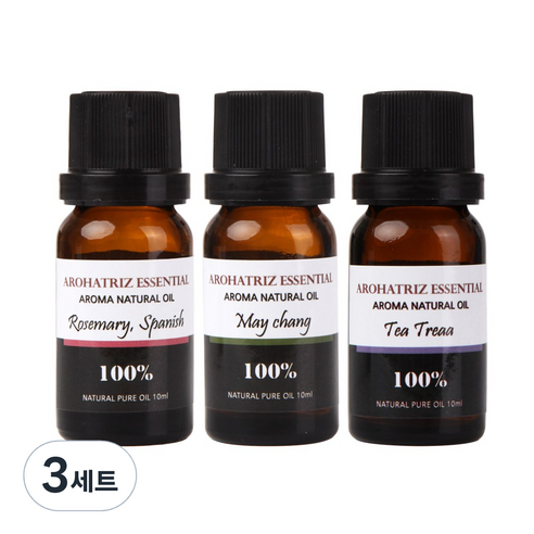 아로하트리즈 에센셜오일 로즈마리 + 메이청 + 티트리, 3세트