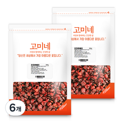 고미네 건크랜베리, 300g, 6개