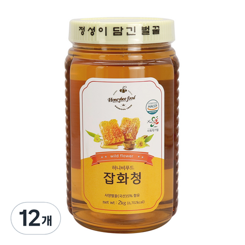 허니비푸드 잡화청, 12개, 2kg
