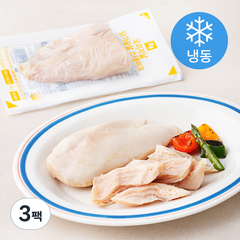 오쿡 오리지날 닭가슴살 스테이크 (냉동), 100g, 3팩