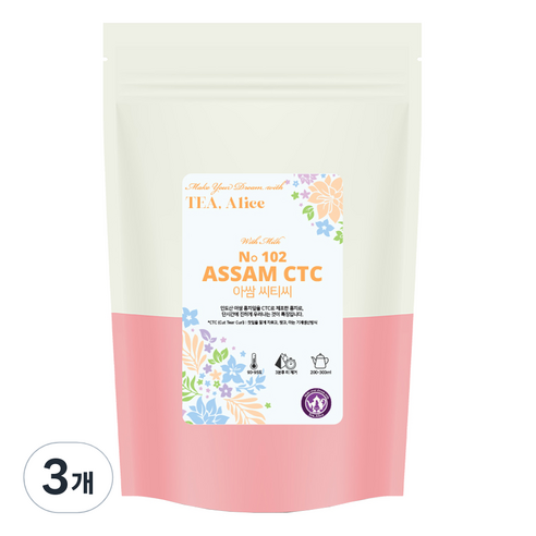 티엘리스 아쌈CTC 홍차, 100g, 1개입, 3개