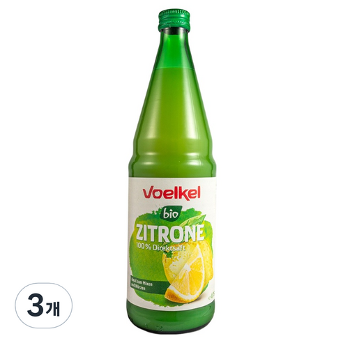 보엘켈 유기농 레몬주스, 3개, 750ml
