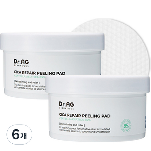 닥터에이지 시카 진정 필링패드, 65ml, 6개