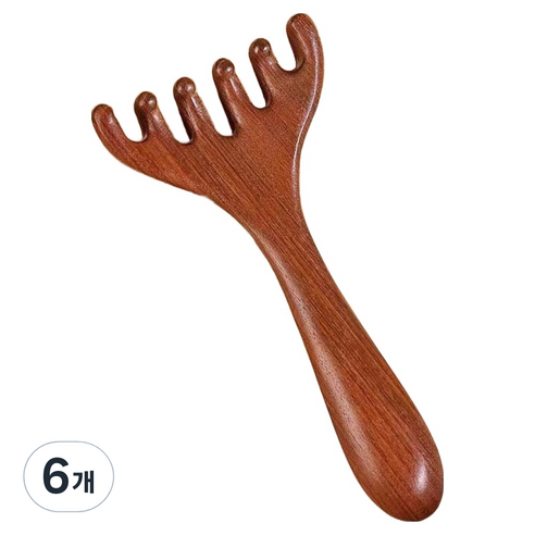 디미스 림프마사지 괄사, 6개, 사슴뿔빗
