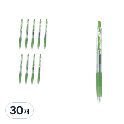파이롯트 쥬스 젤잉크펜 0.5mm LJU-10EF, 리프그린, 30개