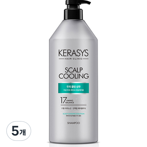 케라시스 두피쿨링 클리닉 단백질 샴푸, 980ml, 5개