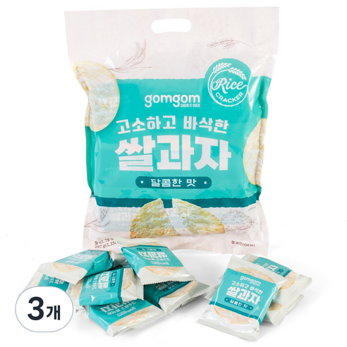 곰곰 쌀과자 달콤한맛, 297g, 3개