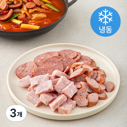 에쓰푸드 간편한 부대찌개 모듬 (냉동), 1kg, 3개
