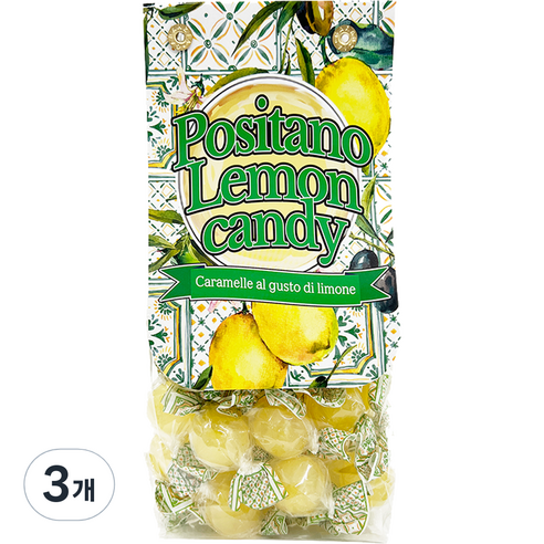 포지타노 레몬 사탕, 200g, 3개