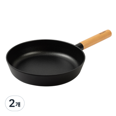 델라고 국산 우드 베이직 프라이팬, 24cm, 2개