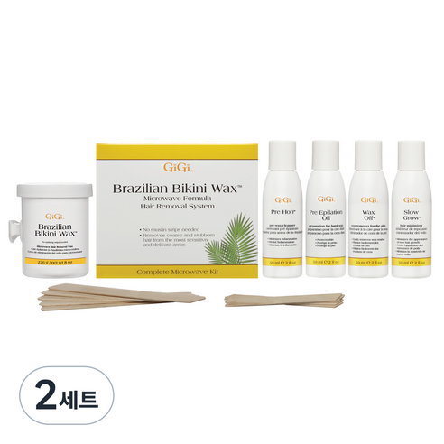 [쿠팡수입] 지지 브라질리언 비키니 왁스 마이크로 키트 세트, 450g, 2세트