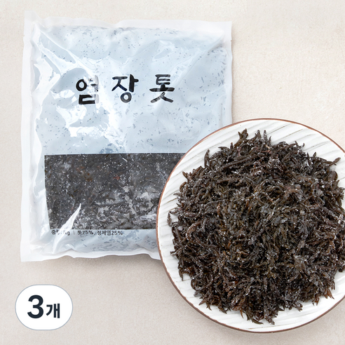 염장 톳, 1kg, 3개