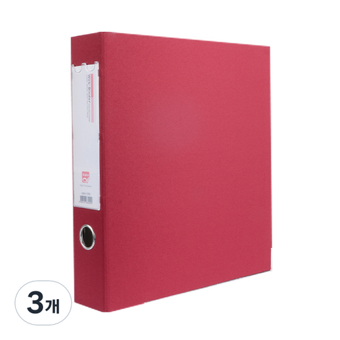 알파 웹D링 바인더 A4 3공 5cm AB949-7, 적색, 3개
