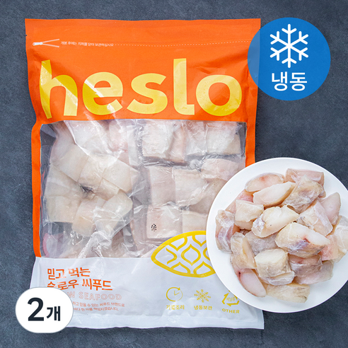 해슬로 한입 아귀 순살 4팩 (냉동), 1kg, 2개