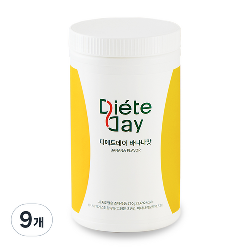 디에트데이 다이어트 단백질 쉐이크 바나나맛 750g, 9개