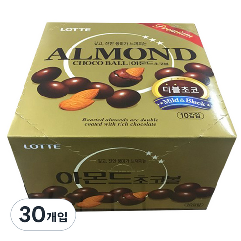 롯데제과 아몬드 초코볼, 46g, 30개