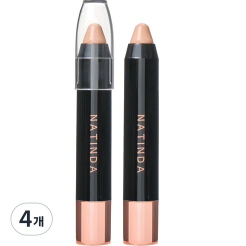 나틴다 아우라 퍼펙트 커버 컨실러 3.5g, 23호 내추럴 베이지, 4개