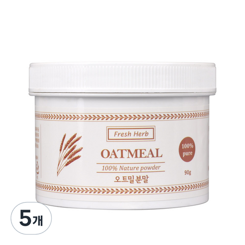 신선약초 오트밀 가루, 90g, 5개