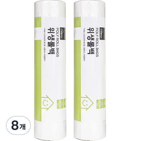 생활미소 위생롤백, 대(L), 290개, 8개