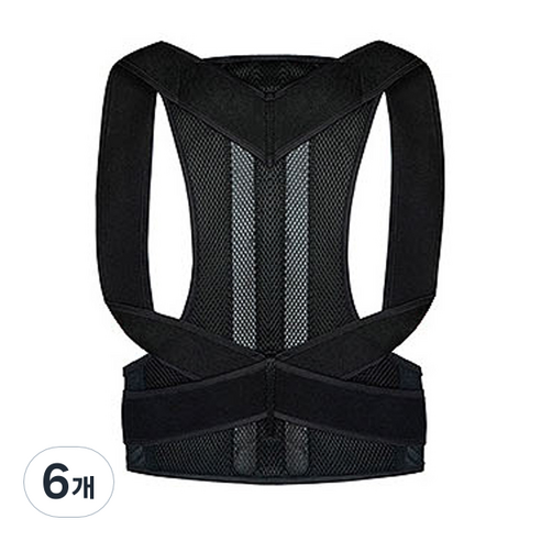 TCR 바른자세 밴드 블랙 XS, 6개